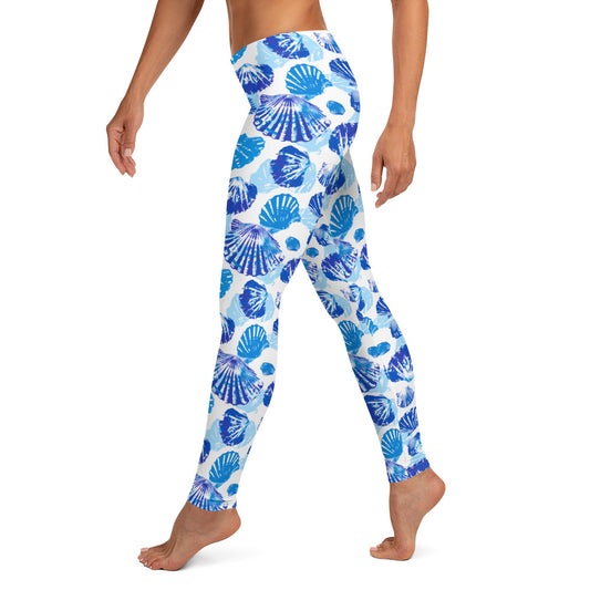 Shells & Ocean Vibes Printed Leggings