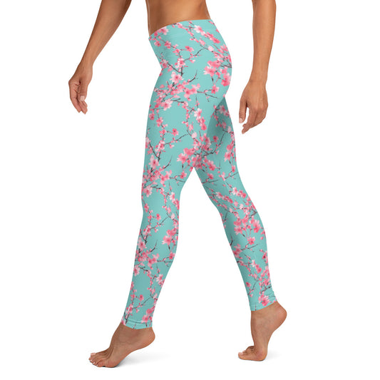 Cherry Blossom Printed Leggings