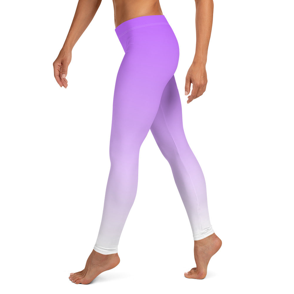 Ombre Purple to White Leggings