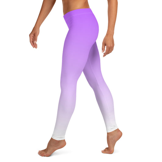 Ombre Purple to White Leggings