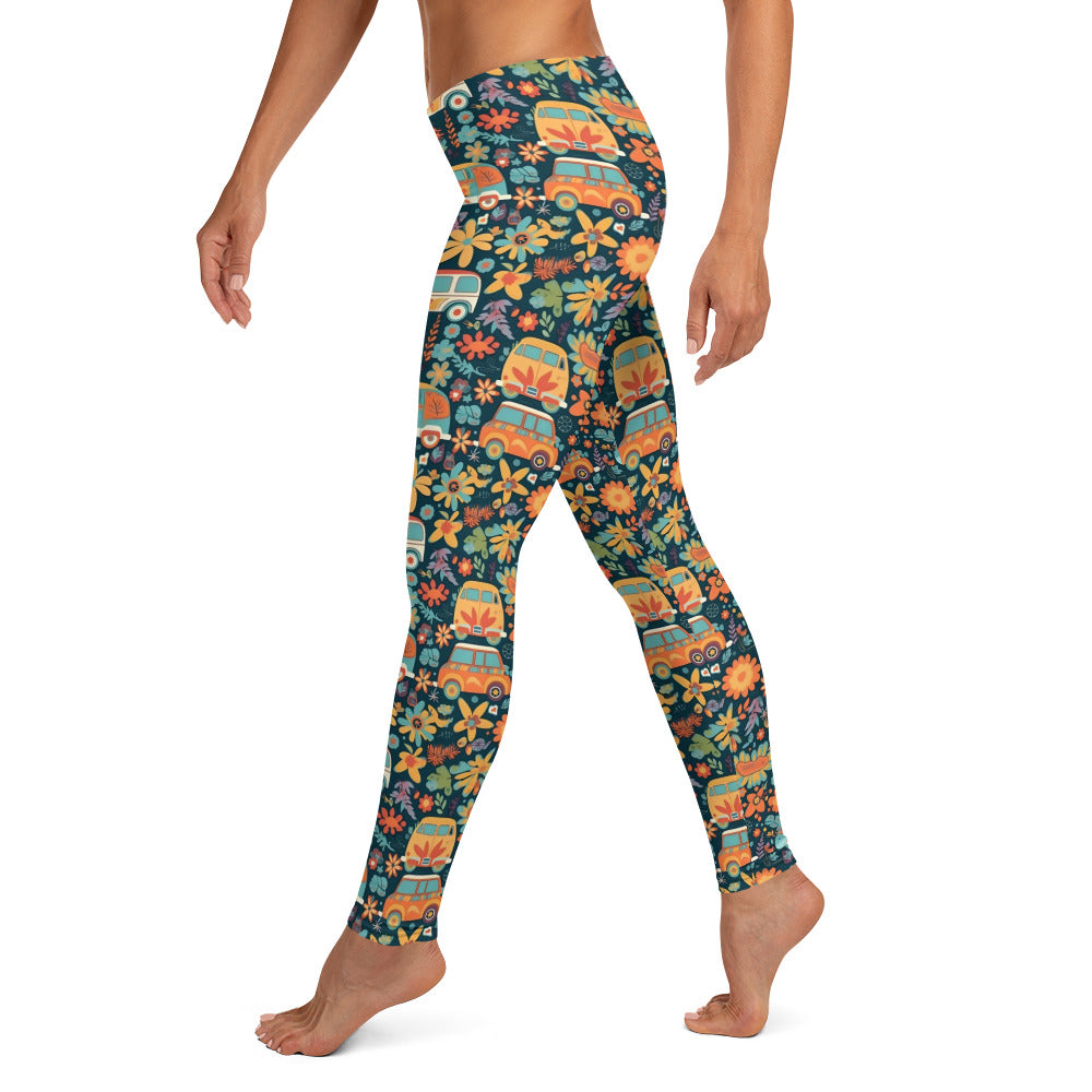 Hippie Van Travel Printed Leggings