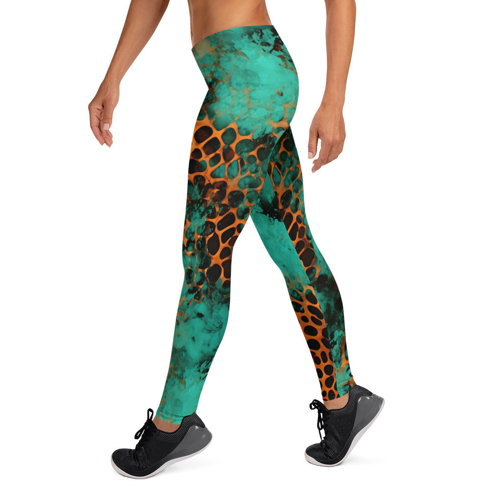 Rustic Leopard Print Leggings