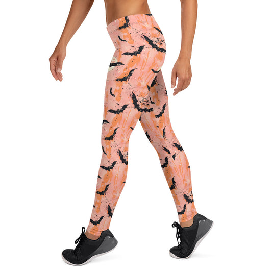 Spooky Bats Halloween Leggings