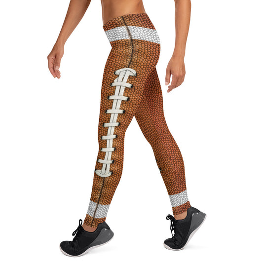 American Football Leather Print Leggings