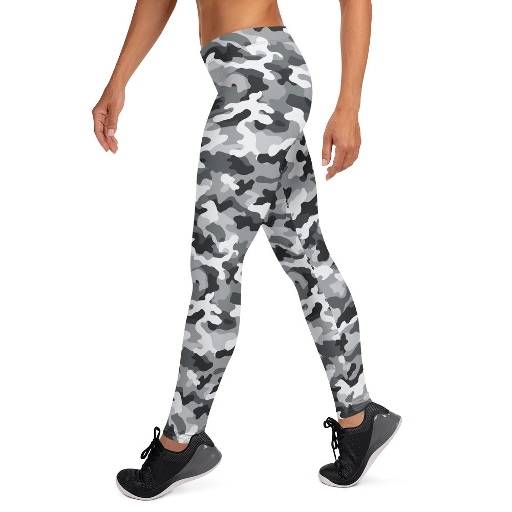 Black & White Camouflage Leggings