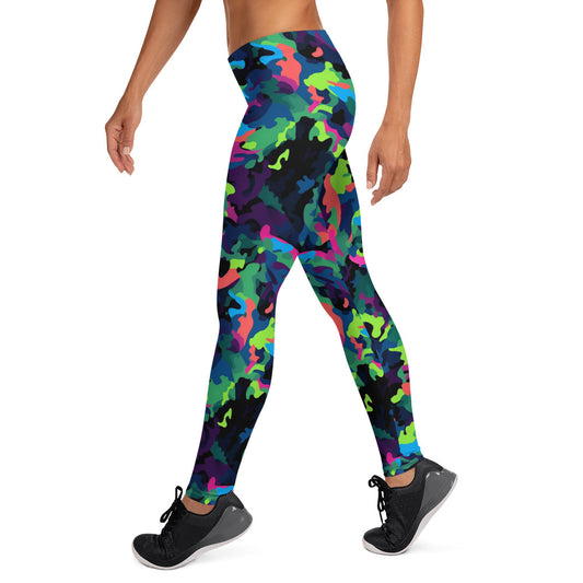 Multi Color Camouflage Leggings