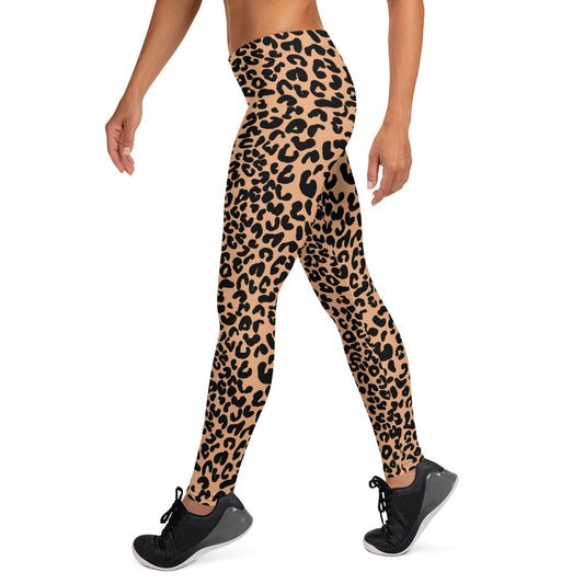 Animal Leopard Print Brown Leggings