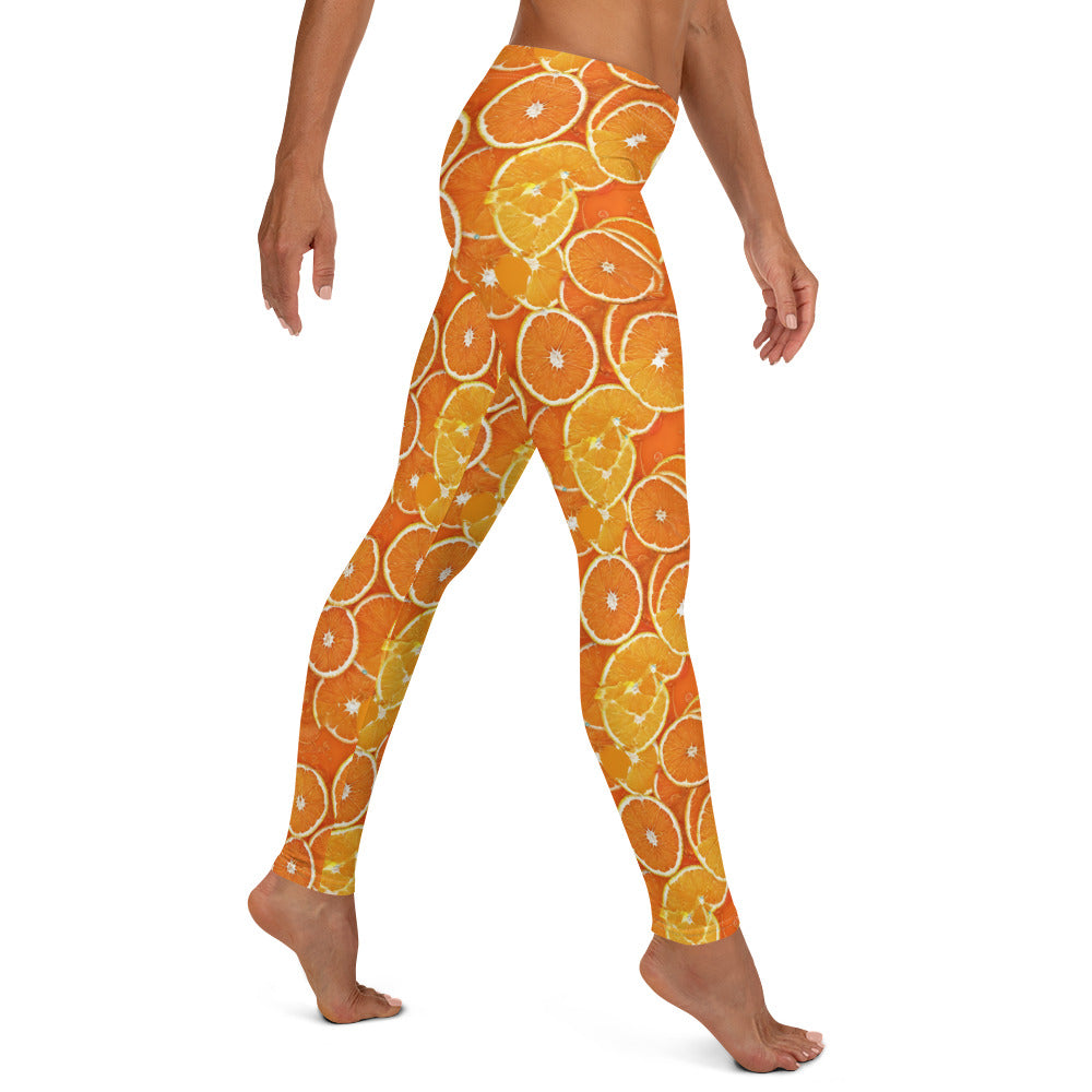 Orange Slice Tropical Vibes Leggings