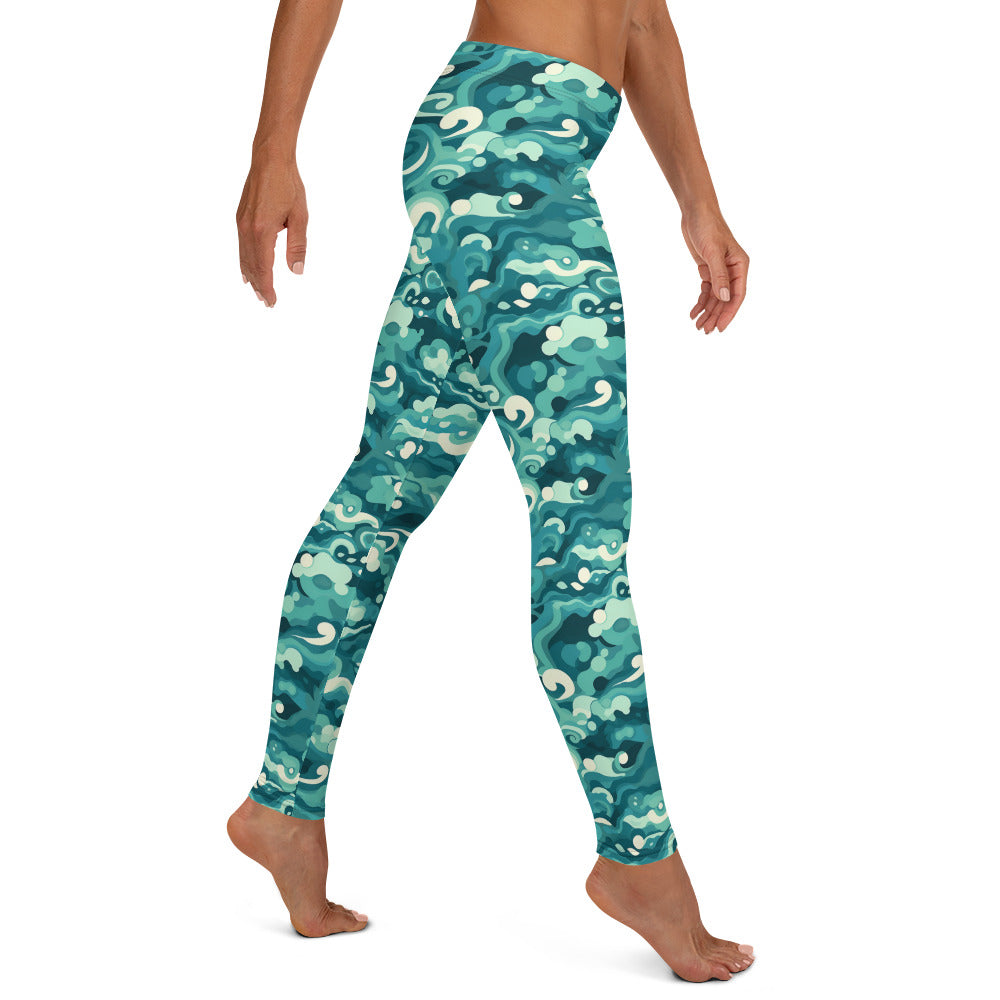 Ocean Waves Leggings