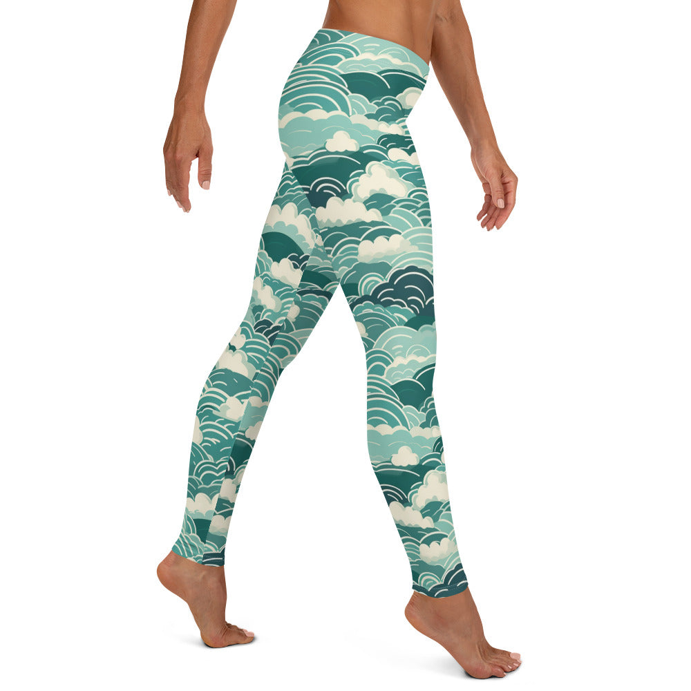 Ocean Waves Leggings