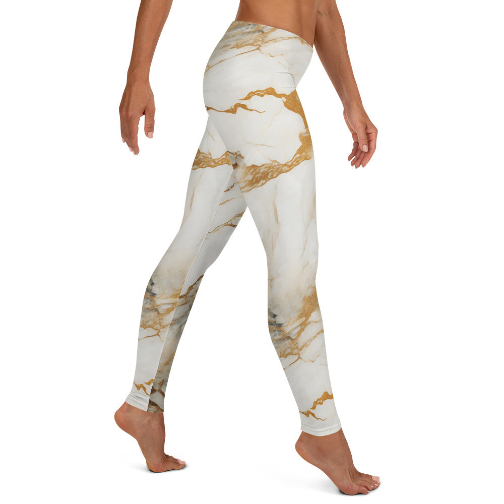 Hint of Gold Marble Leggings