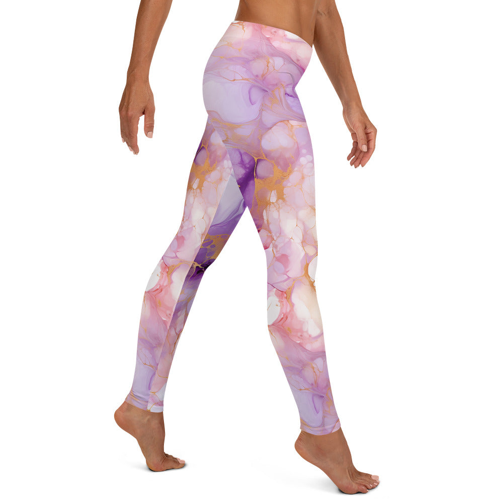 Shades of Purple Marble Leggings