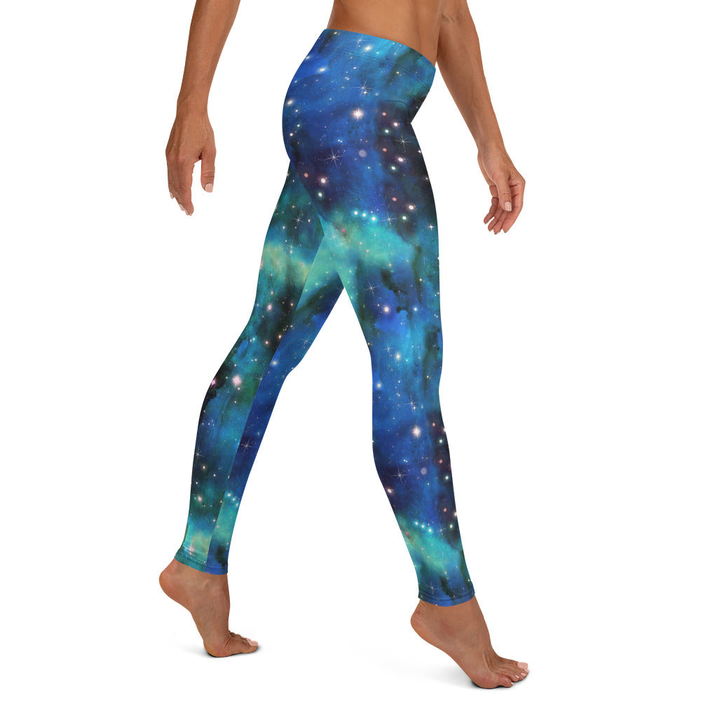 Blue Galaxy Leggings