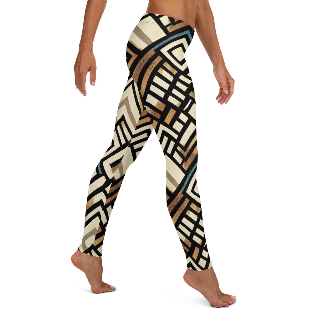 Square Geometric Pattern Leggings