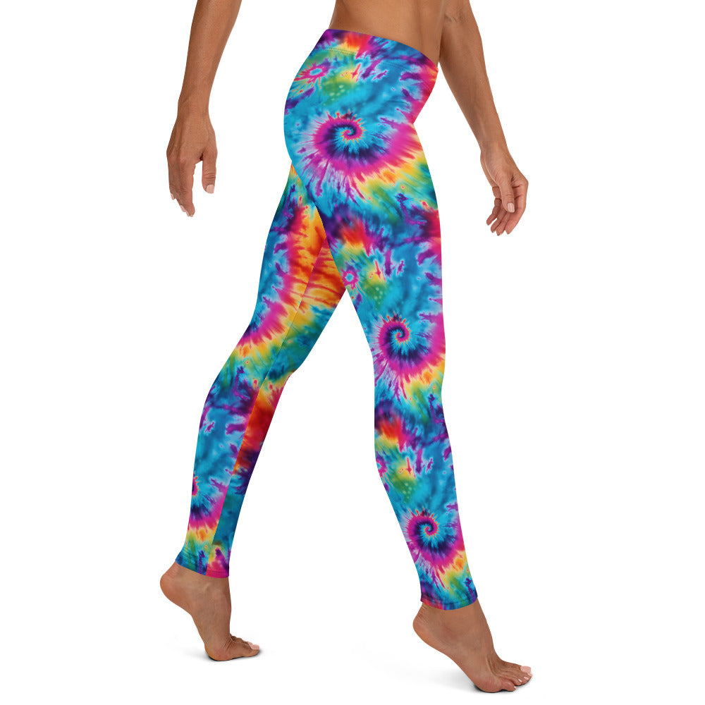 Rainbow Tie Dye Pattern Leggings