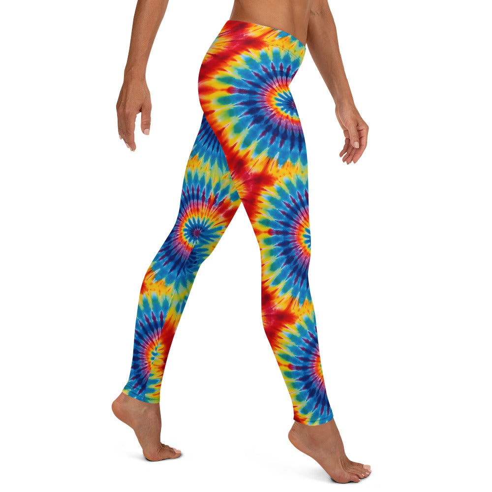 Vibrant Tie Dye Pattern Leggings