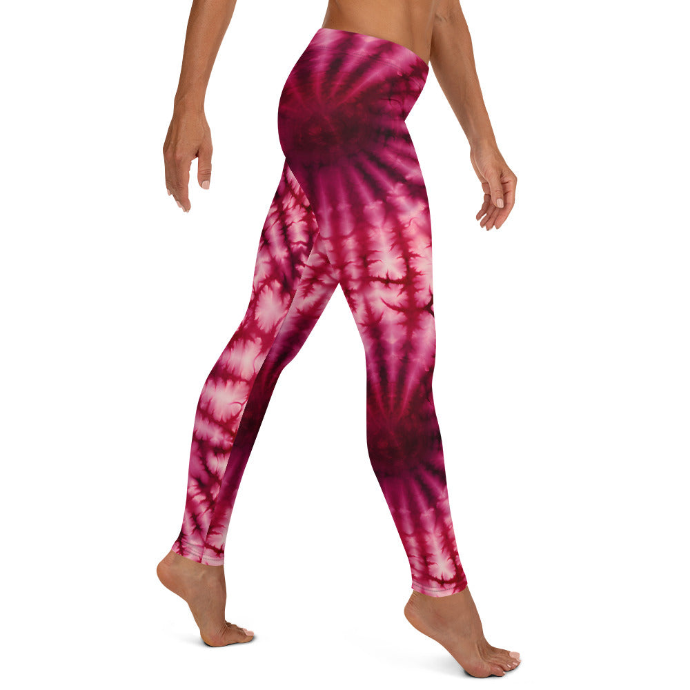 Red Tie Dye Leggings