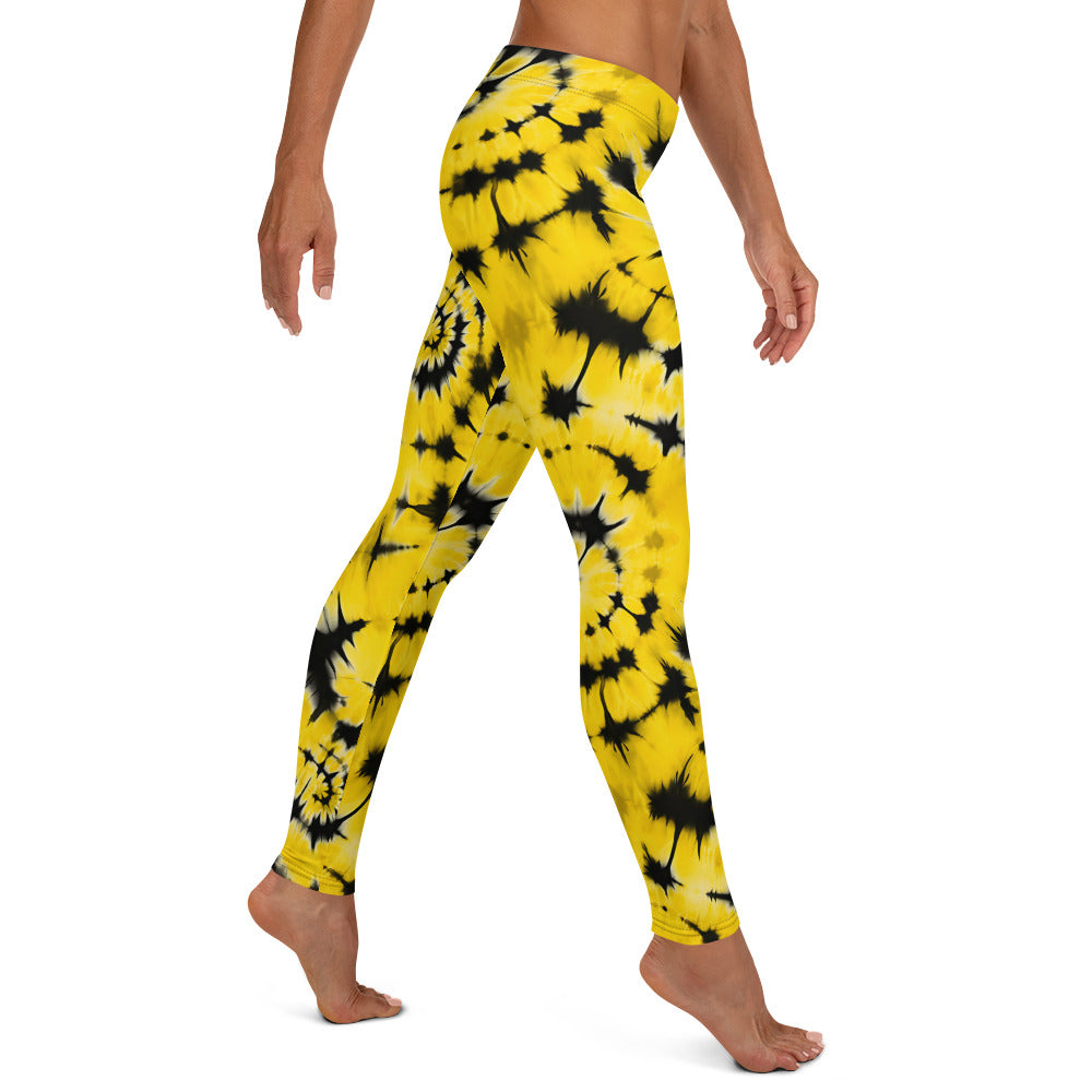 Yellow Tie Dye Leggings