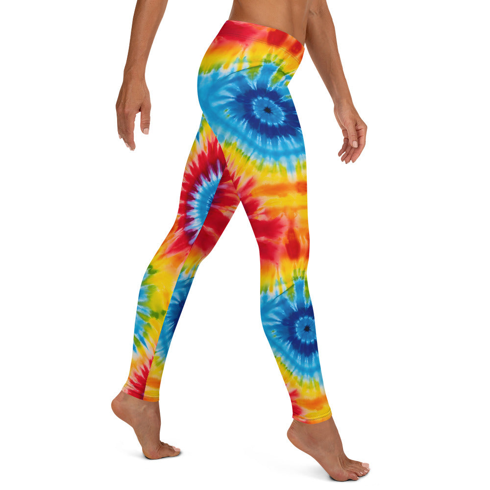 Rainbow Tie Dye Splash Leggings