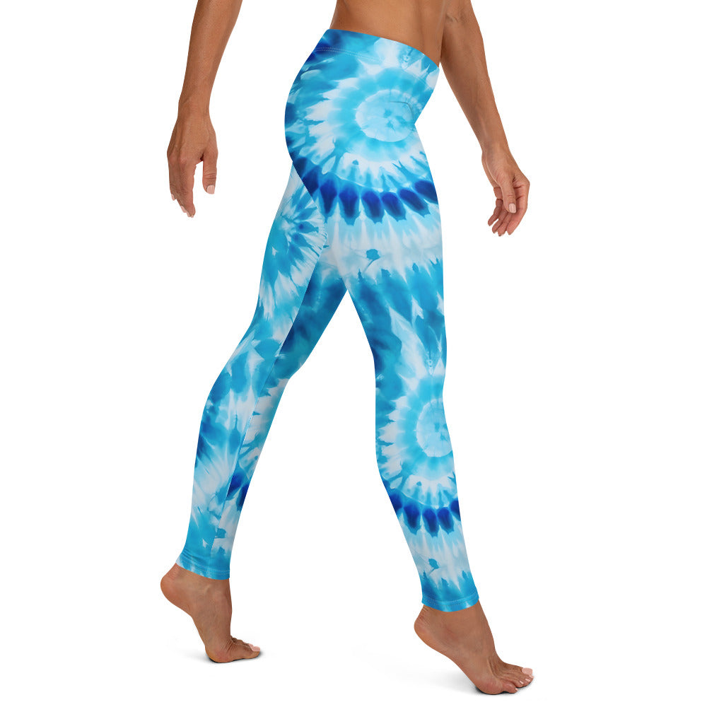 Baby Blue Tie Dye Leggings