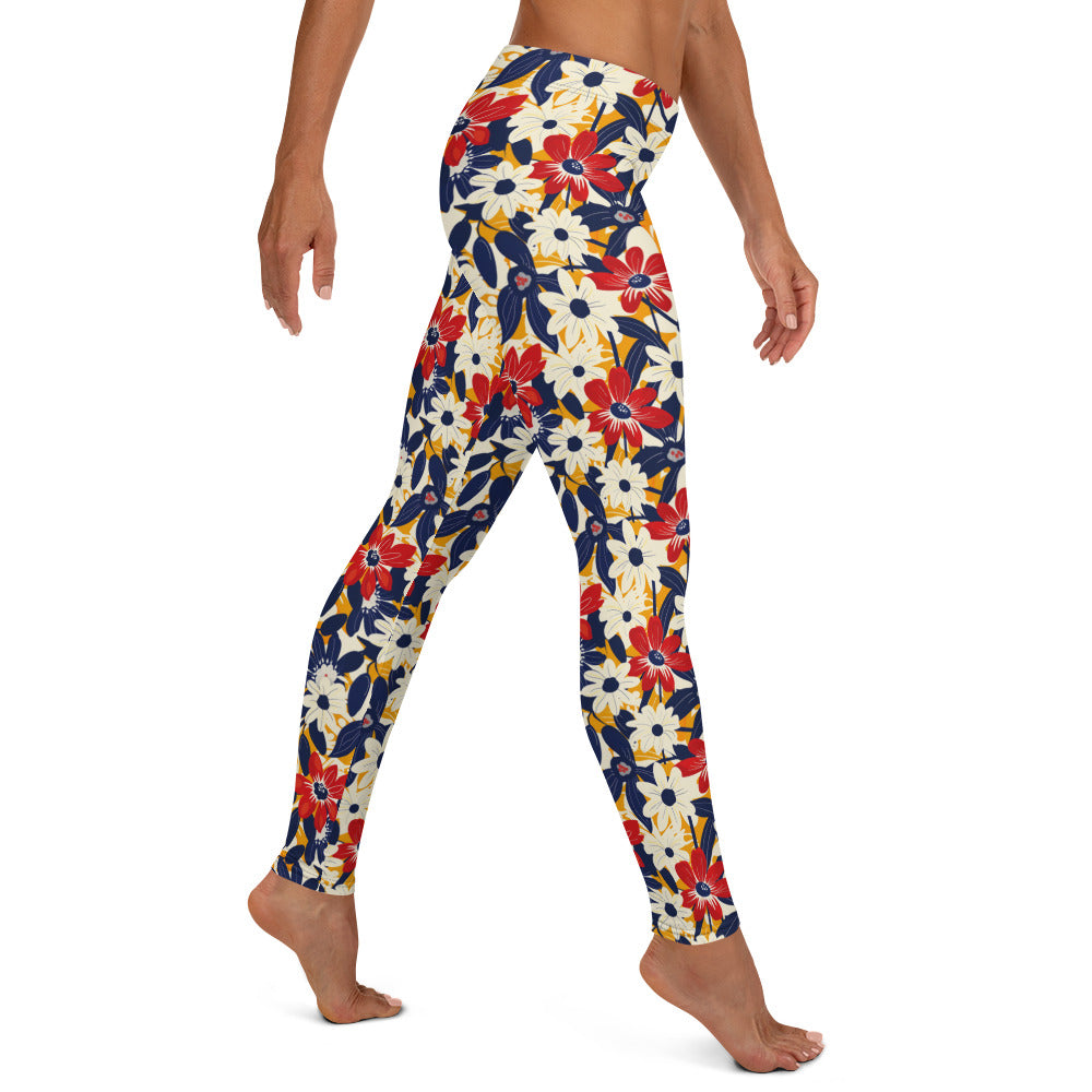 Bold Whispering Flowers Leggings