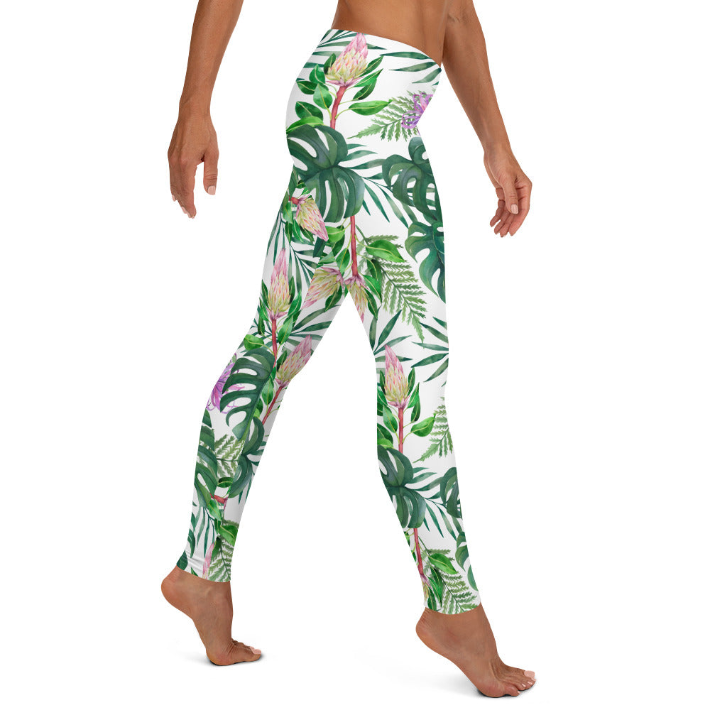 Tropical Floral Printed Leggings