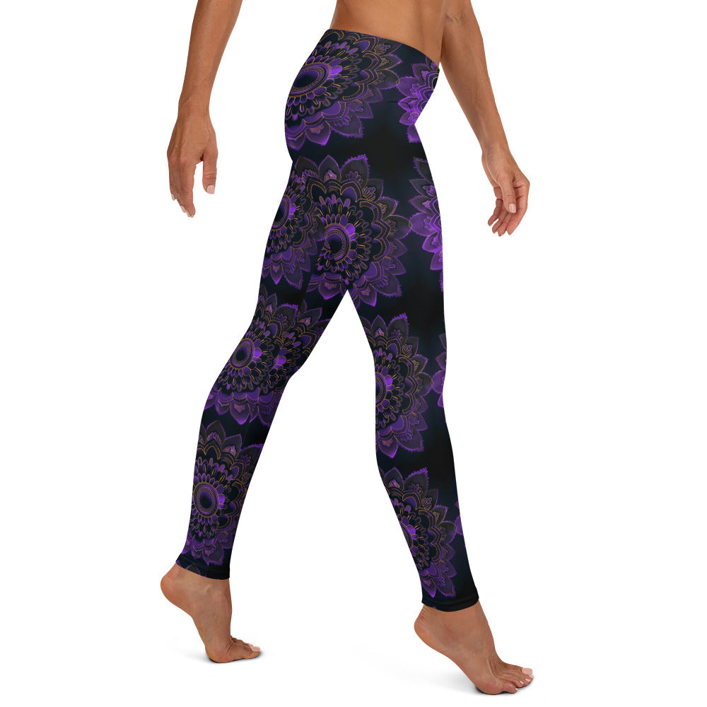 Deep Purple Mandala Leggings