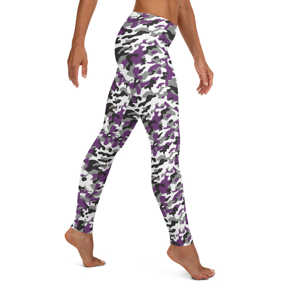 Purple Camouflage Leggings