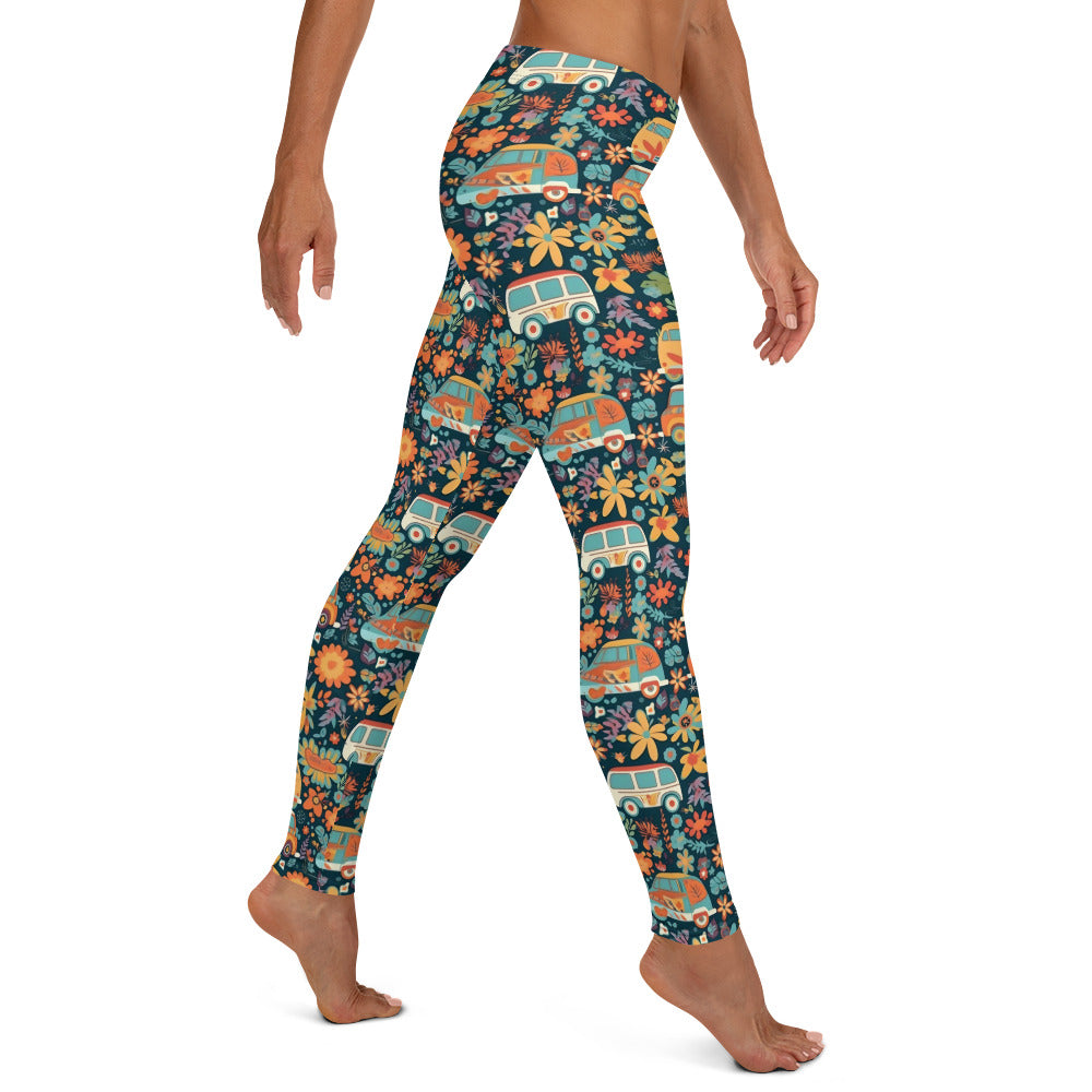 Hippie Van Travel Printed Leggings