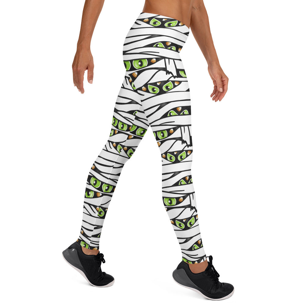 Spooky Eyes Mummy Leggings