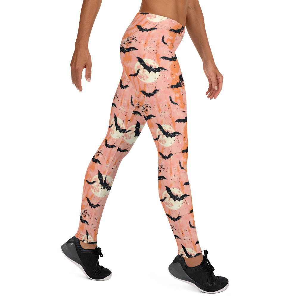 Spooky Bats Halloween Leggings