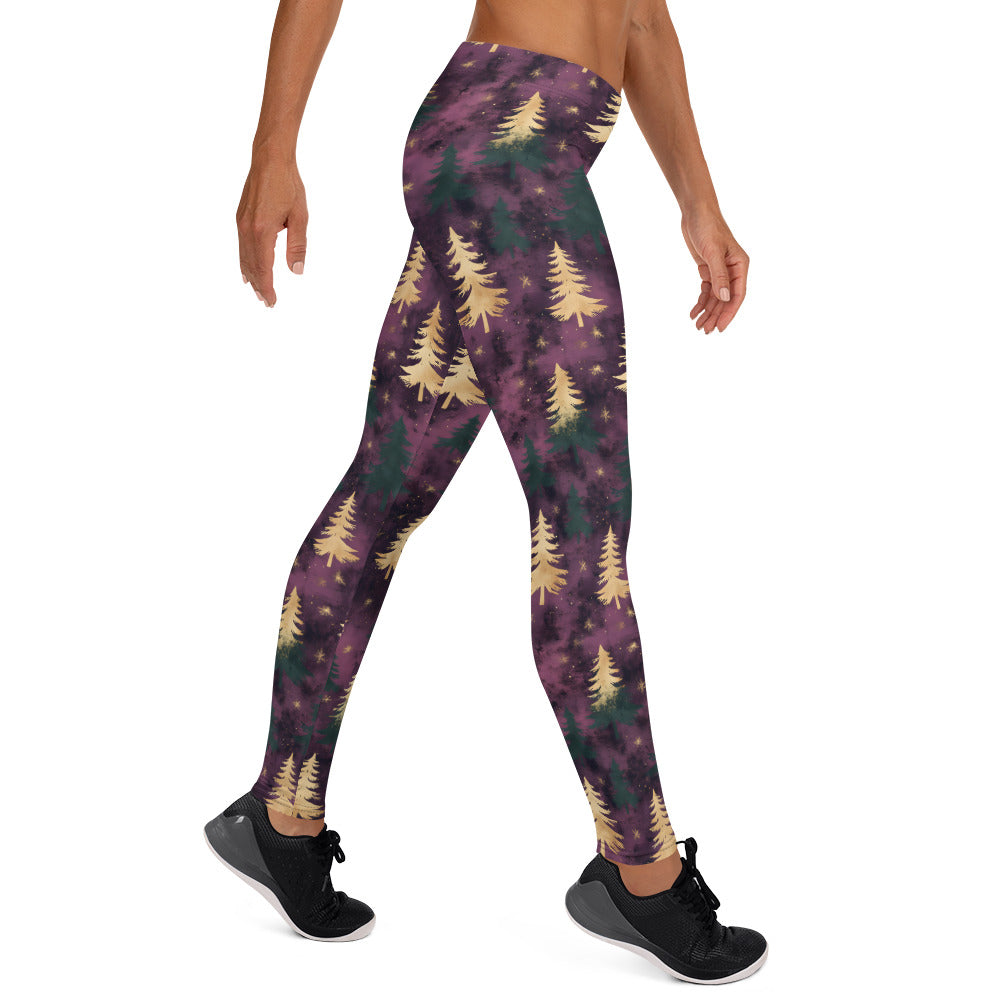 Shades of Purple Holiday Vibes Leggings