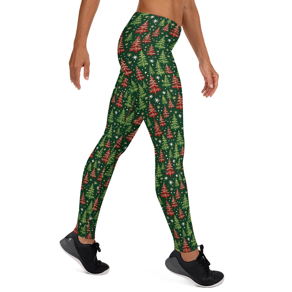 Christmas Trees Holiday Colors Leggings