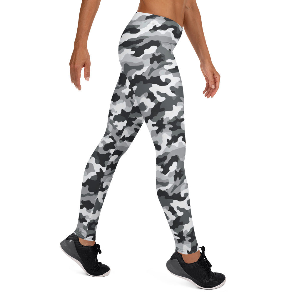 Black & White Camouflage Leggings