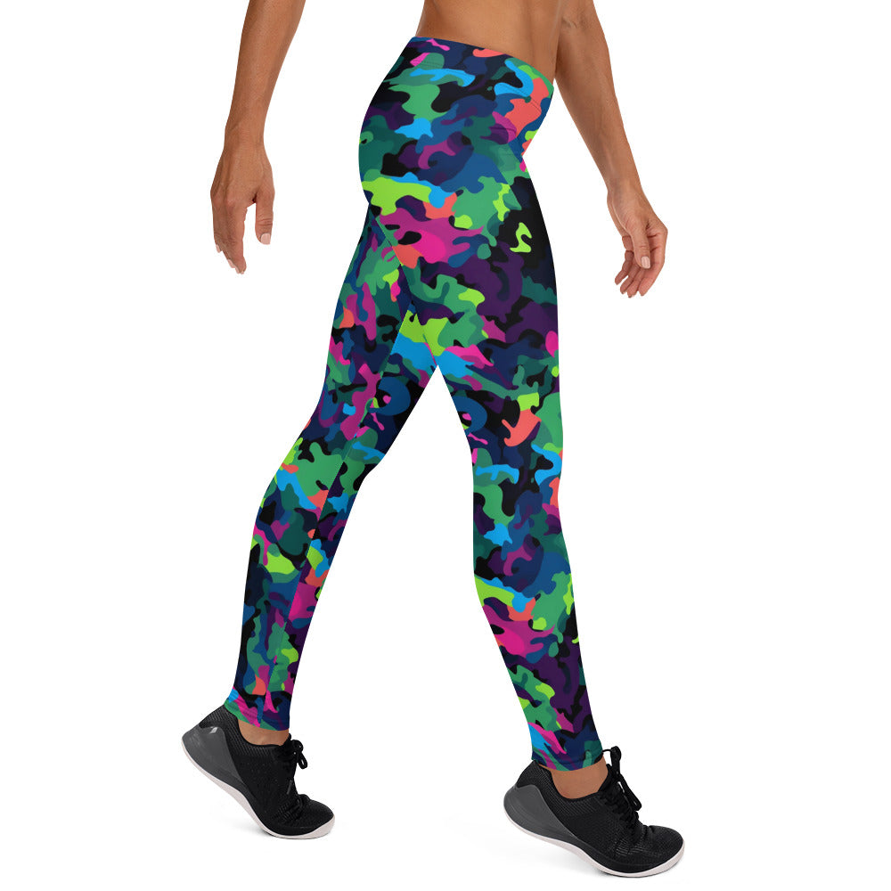 Multi Color Camouflage Leggings