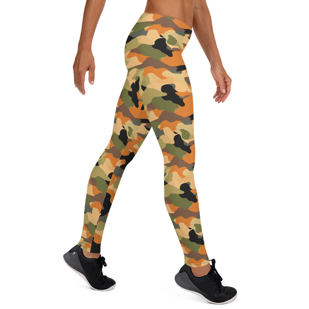 Fall Colors Camouflage Leggings