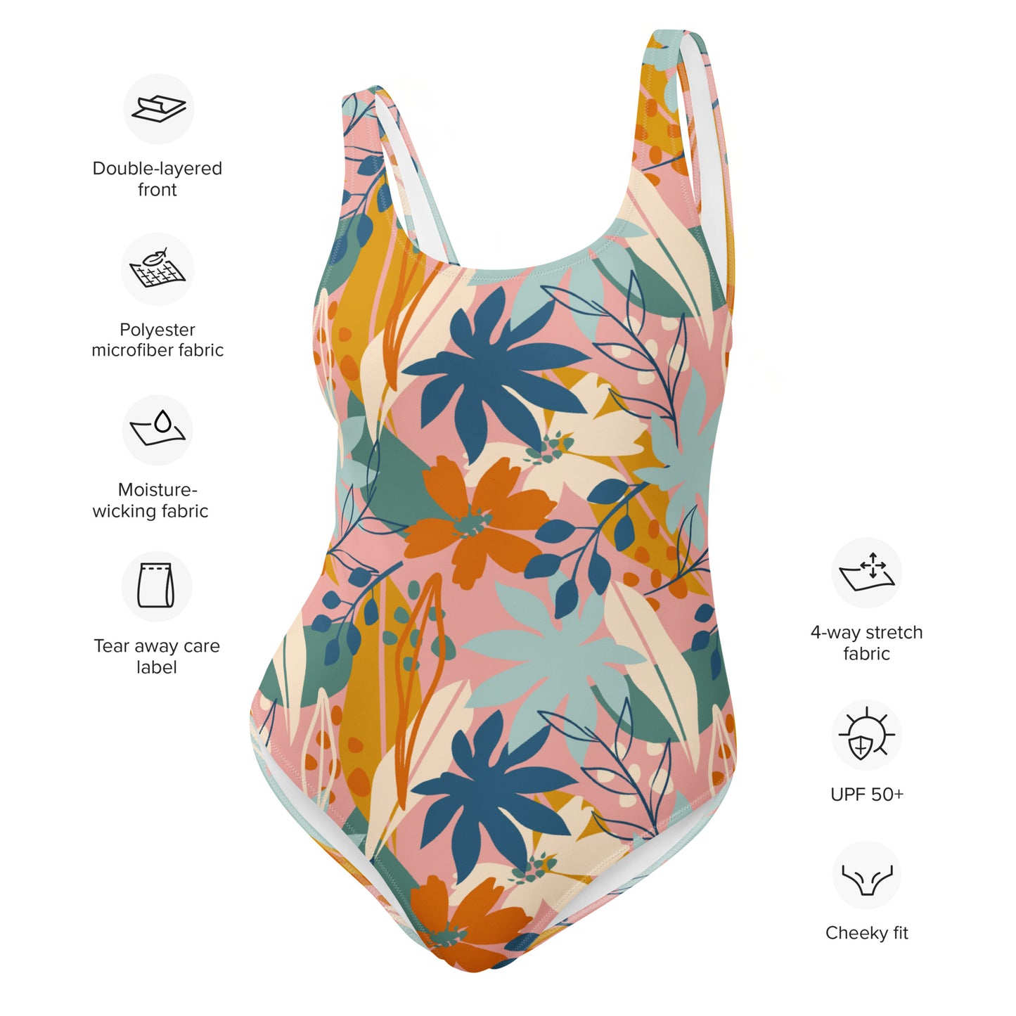 Sound of Colorful Leaves One-Piece Swimsuit