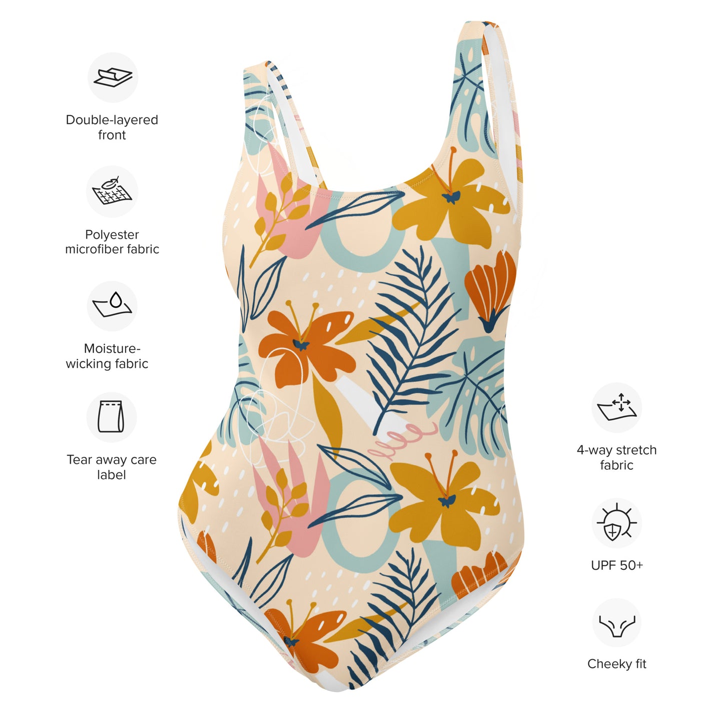 Sound of Flowers One-Piece Swimsuit