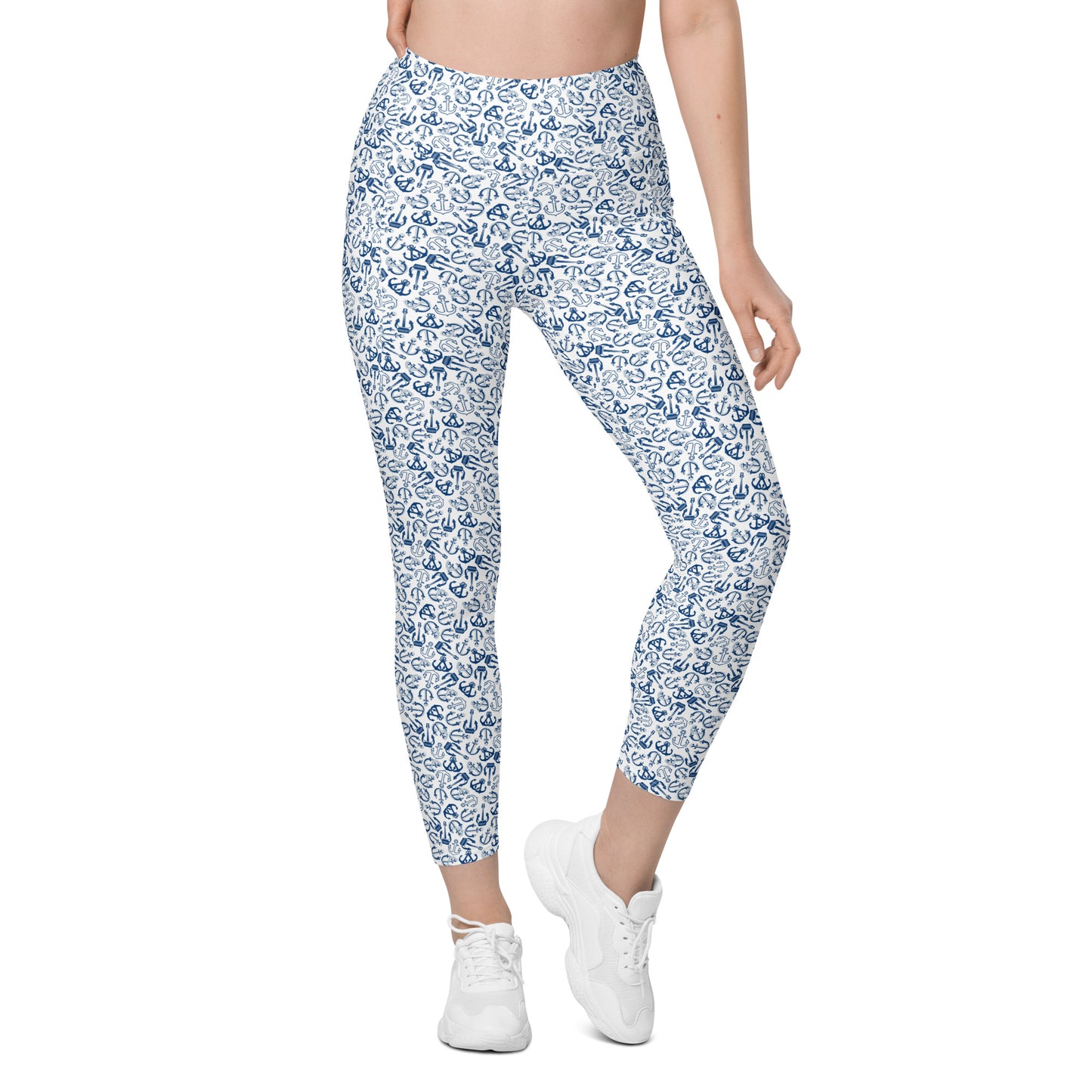 Anchors All Around Printed Leggings with pockets