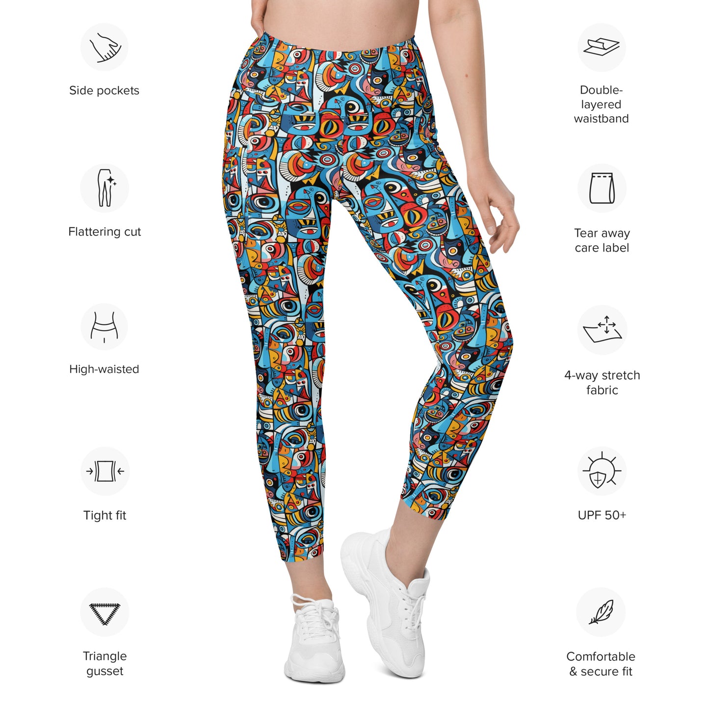 Fine Arts Pop Culture Printed Leggings with pockets