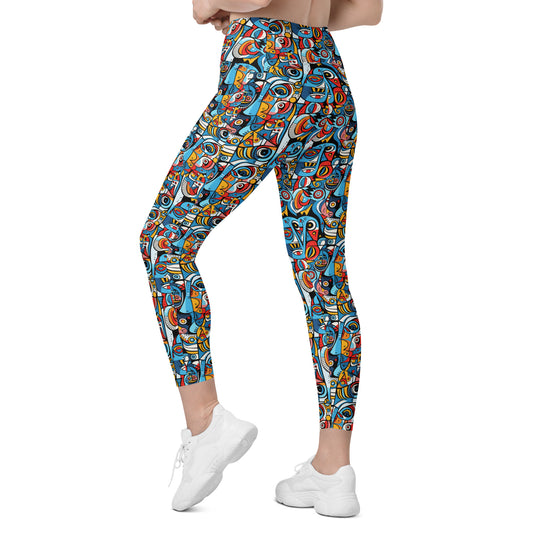 Fine Arts Pop Culture Printed Leggings with pockets