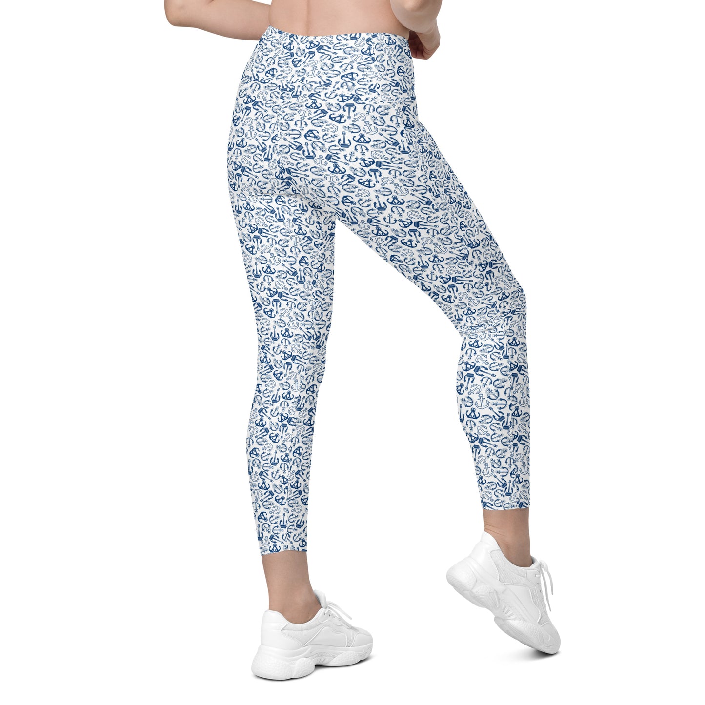 Anchors All Around Printed Leggings with pockets