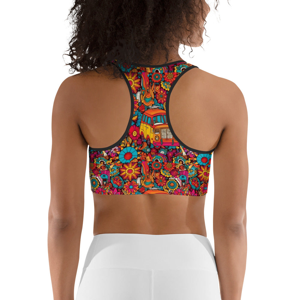 Hippie Ride Vibes Sports bra