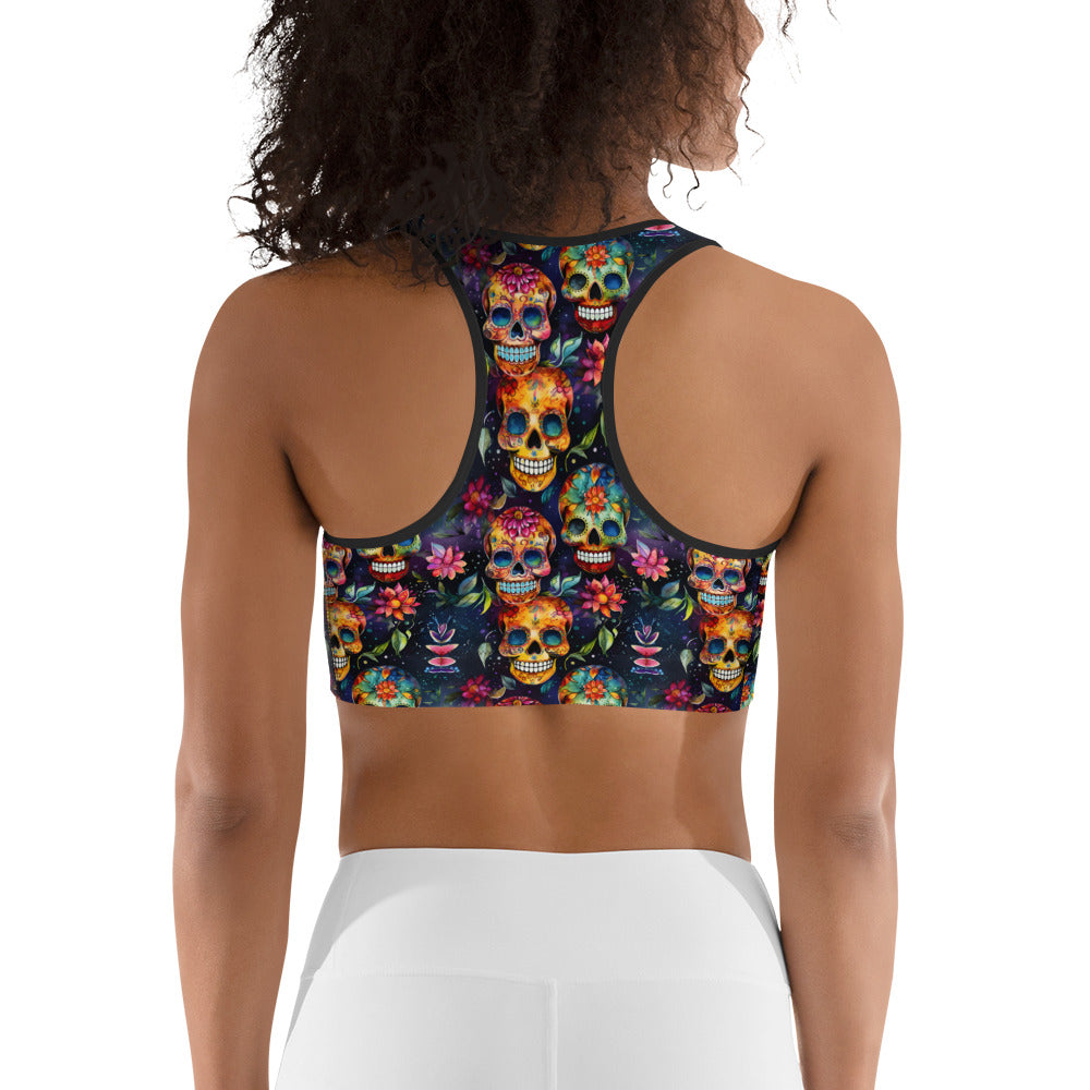 Sugar Skull Sports bra