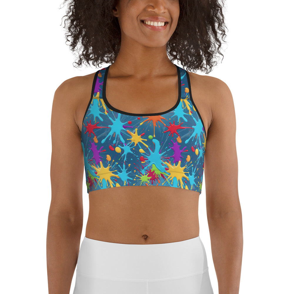 Paint Ball Vibes Sports bra