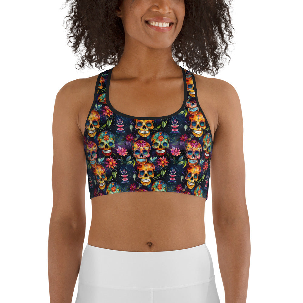 Sugar Skull Sports bra