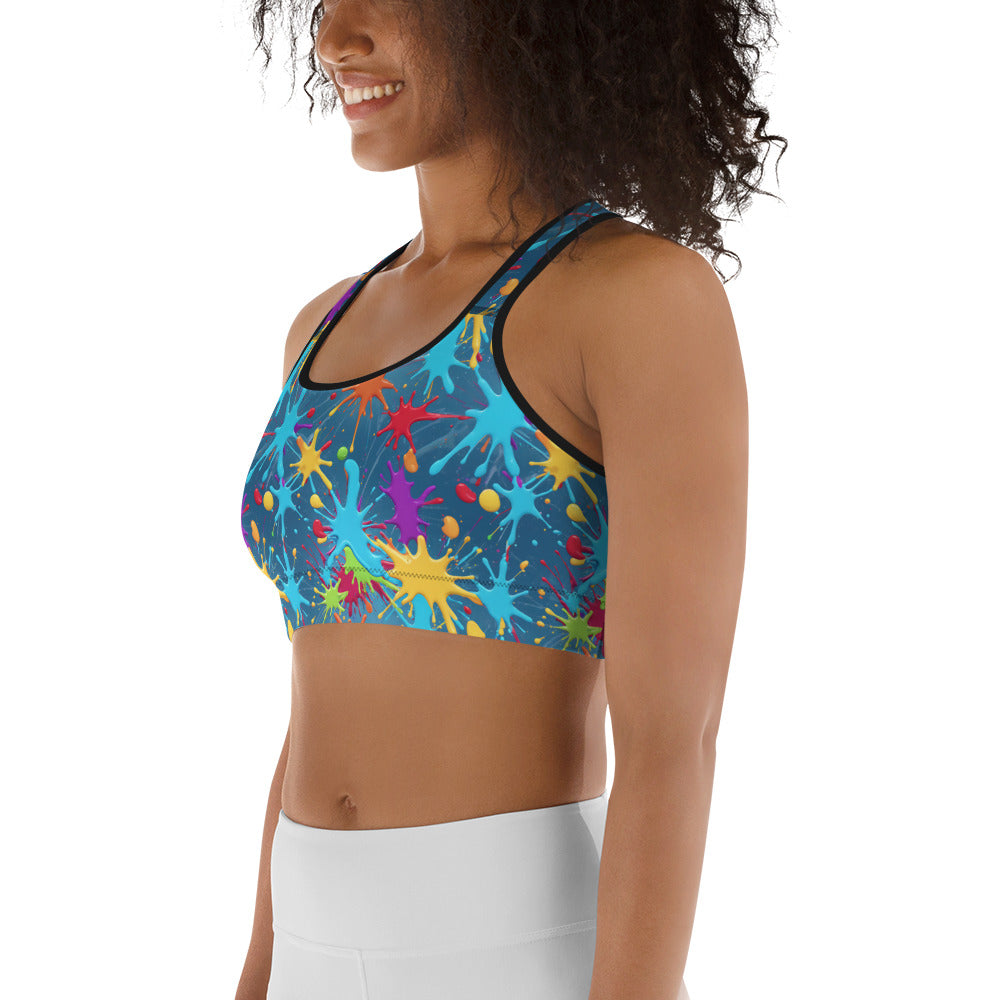 Paint Ball Vibes Sports bra