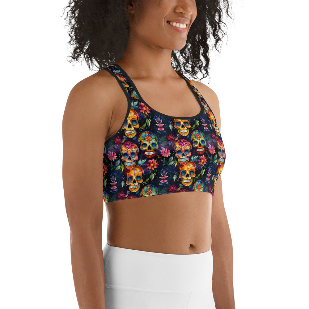 Sugar Skull Sports bra