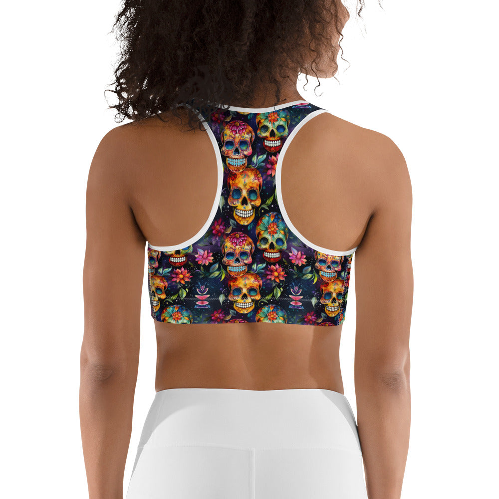 Sugar Skull Sports bra