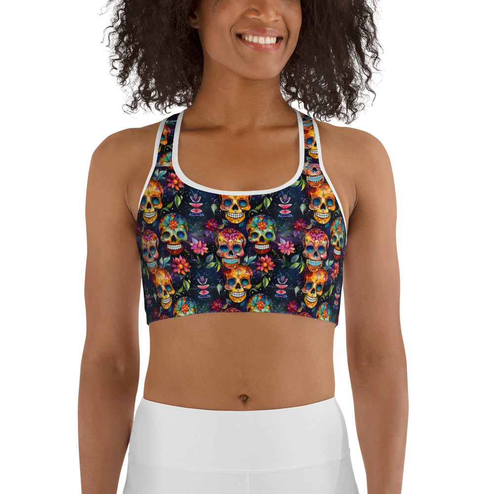 Sugar Skull Sports bra